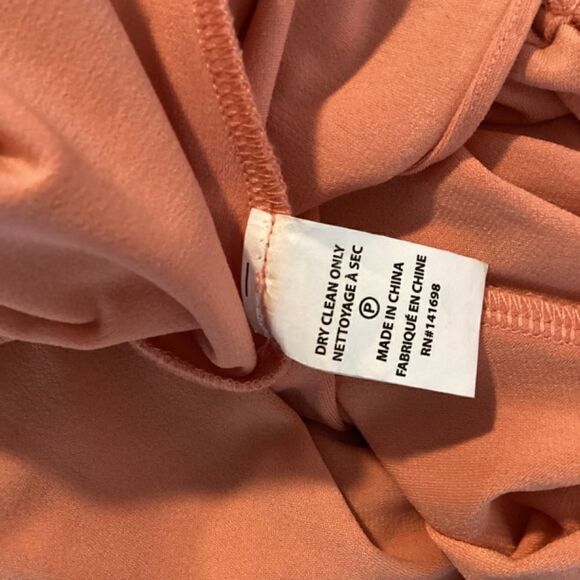 Ramy brook Ryder Chain-Trim High-Low Dress Peach Size Large - Picture 16 of 16